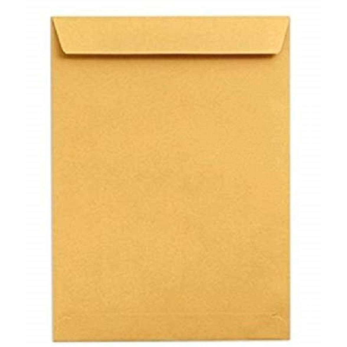 True-Ally Laminated Yellow Paper Large Size Envelope Ideal For Home Office Secure Mailing | Poly Laminated Inside | 12 X16 Inch (Pack Of 20)