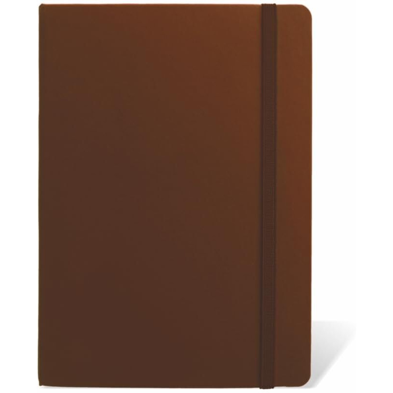 Anupam Fluct A5 Ruled Journal | 160 Pages | 80Gsm | Matte Finish Pvc Cover Notebook | Ph Neutral And Acid Free Paper | Matching Elastic Closure | Ruled Sheets Good For Journaling, Offices (Brown)