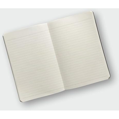 Anupam Fluct A5 Ruled Journal | 160 Pages | 80Gsm | Matte Finish Pvc Cover Notebook | Ph Neutral And Acid Free Paper | Matching Elastic Closure | Ruled Sheets Good For Journaling, Offices (Blue)