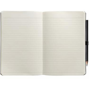 Anupam Fluct Pro Lined Journal | 160 Pages | A5 Ruled Notebook | Matte Finish Pvc Cover | Daily Journal For Writing & Note-Taking In School & Office | Suitable For Men & Women (Black)