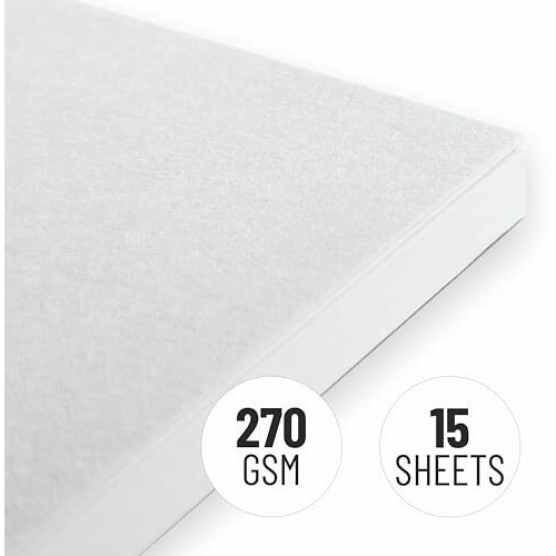 Anupam Sketch-O Pro Sketchbook A4 | 15 Sheets | 270 Gsm | Durable, Acid-Free Paper | Top Spiral-Bound For Markers, Pencils, Charcoal & Inks