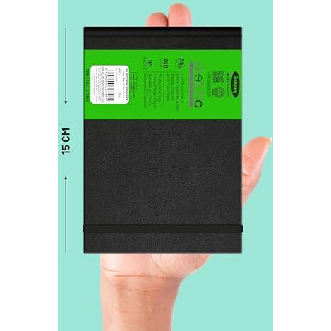 Anupam Sketcho Sketchbook Hardbound, Landscape Opening A6 Size, 140 Gsm Acid Free Natural Shade Paper With Elastic Closure (96 Pages), Acrylic