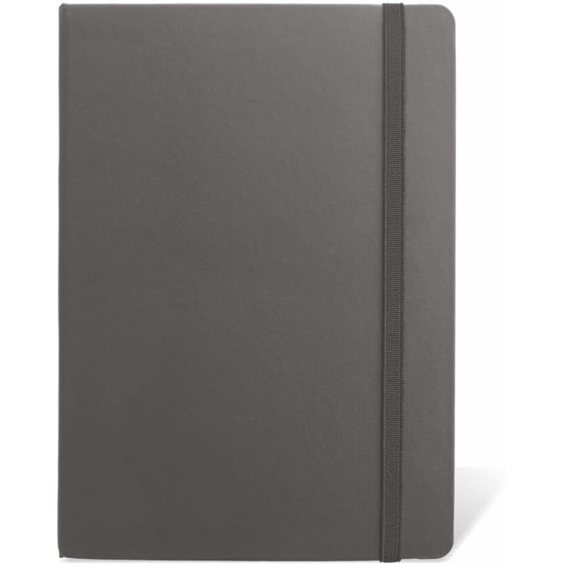 Anupam Fluct A6 | 160 Pages | 80Gsm | Matte Finish Pvc Cover Notebook | Ph Neutral And Acid Free Paper | Matching Elastic Closure | Ruled Sheets Good For Jouraling, Offices (Grey)
