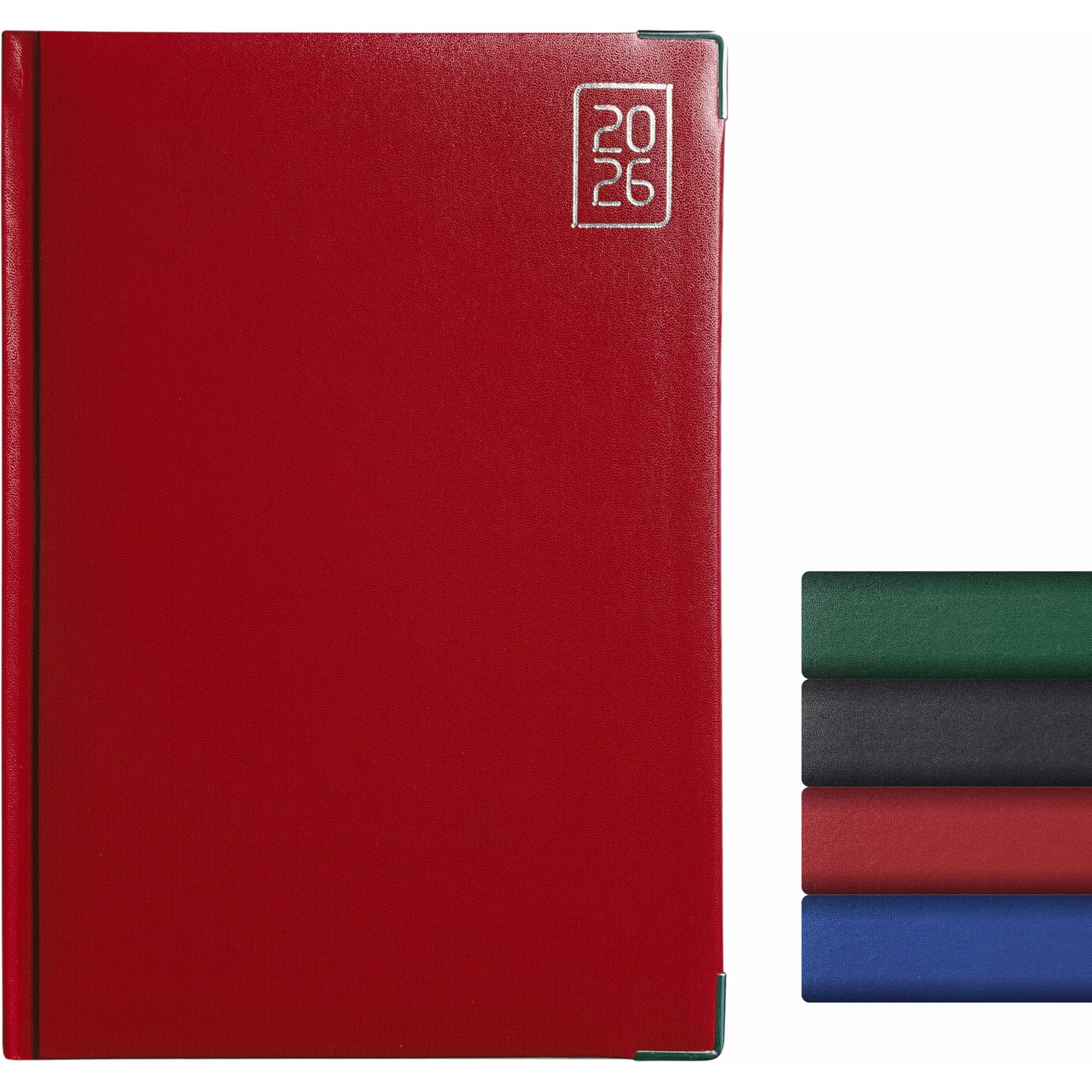 Anupam Fash 2026 Diary With Dates, 2026 Daily Planner Month Cut Index Full Page For Monday-Friday And Saturday-Sunday In One Page With Monthly Calendar, 80Gsm B5 365 Days Diary (Maroon)