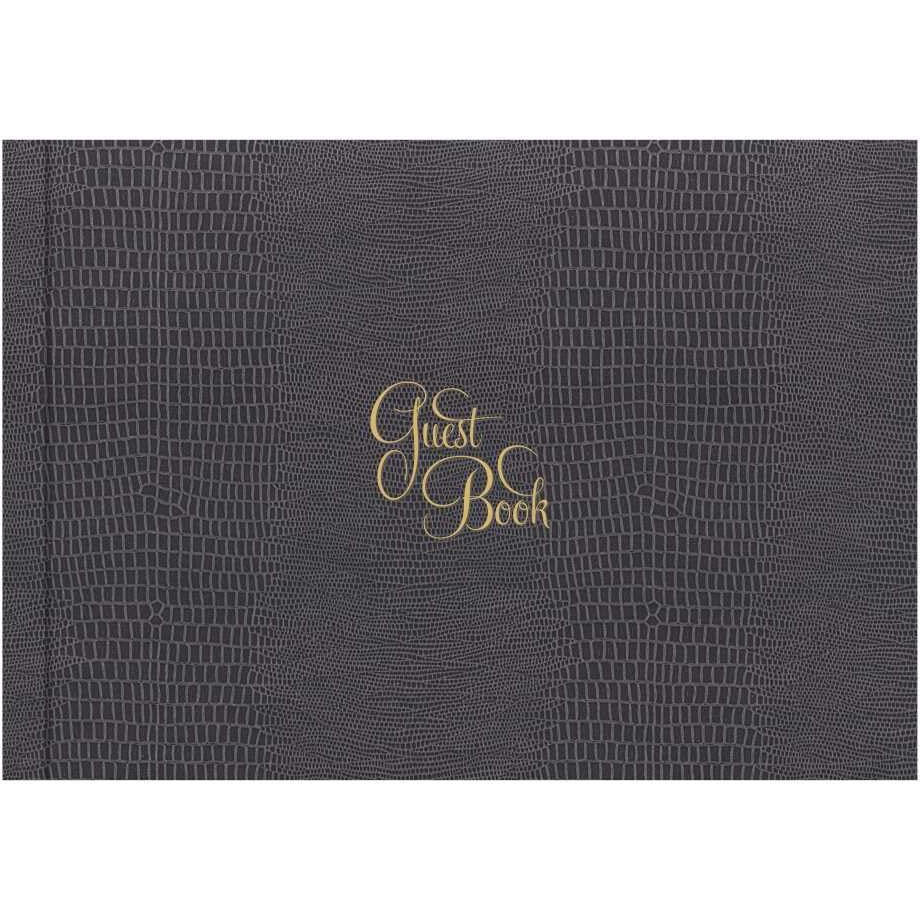 Visitors Register Book - Hard Bound - Cloth Cover With Hot Foil Design - Size 22X25Cm - Landscape Opening - 80 Gsm - 144 Pages For Business, Hotels, Guest Houses, Reception
