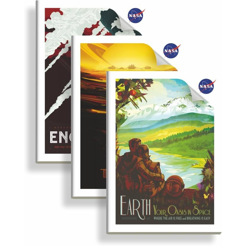 Anupam Nasa Unruled Notebooks | 360 Plain Pages | Soft Brown Cover | 60Gsm A4 Size | For School College Home Use (Pack Of 3)