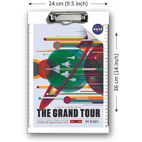 Anupam Nasa Exam Board | Recycled Wood Clipboard | Writing Pad Multi Color | A4 Size Clipboards For Nurses, Students, Office (Pack Of 2)