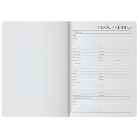 Anupam A5 Flxy Notebook | 192 Pages | College Ruled Notebook | 80 Gsm Paper | Leather Textured Pu With Timeless Paper Plane Impression Cover | Matching Elastic Closure (Blue)