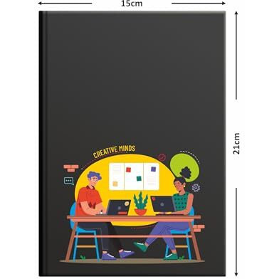 Anupam Vivid Journal, Rainbow Colored Notebook With Dot Grid Pages, 256 Pages, 80Gsm Multi Colored Paper, One Side Binding Notebook For Journaling, Office & School Supplies (Creative Mind)