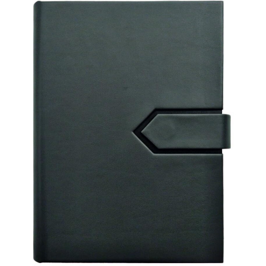 Anupam Lavish B5 Pu Leather Journal 80Gsm Lined Paper With Magnetic Flap Closure And Pen Holder Ideas For Writers, Journalers, Business Meetings & Students (Grey)