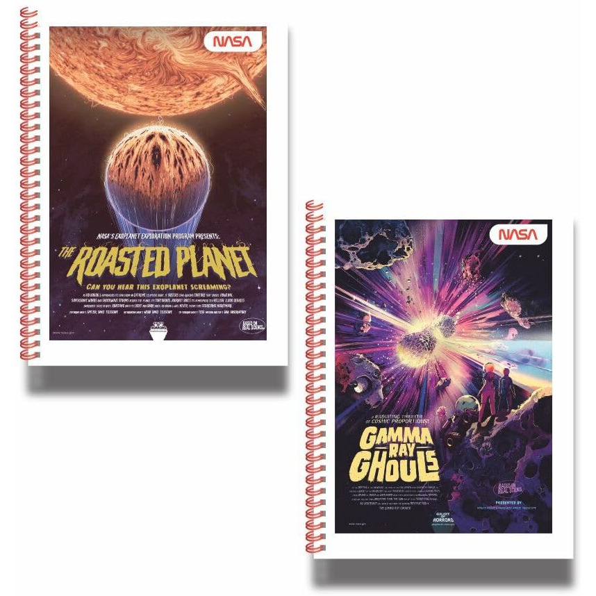 Anupam Nasa 1 Subject Notebook A4, 70 Gsm, 70 Sheets (140 Pages) College Ruled Spiral Subject Notebook For Work, School Supplies, Home & Office, Writing Journal (Pack Of 2)