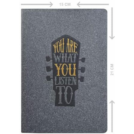 Anupam Natal A5 Ruled Journal Notebook 192 Pages 80Gsm Lined Notebook 100% Recycled Paper Cover With Gold Foiling Designer Titles Journal For Notes Taking & Writing In School And Office (Blue)