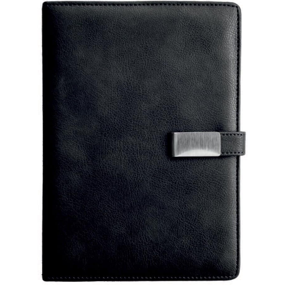 Anupam Charm Lined Journal Notebook192 Pages A5 Hardcover Leather Journal With Magnetic Metal Closure With Pen Loop 80 Gsm Ruled Paper Diary For Notes Taking & Writing In School And Office (Black)