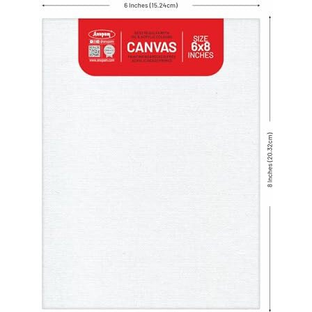 Anupam Primed Canvas Board For Painting, Canvas Boards 10 Pack Size 6X8 Blank Painting Canvas Panels For Oil, Acrylic Paint Gouache And Tempera For Beginners & Artists (Pack Of 10)