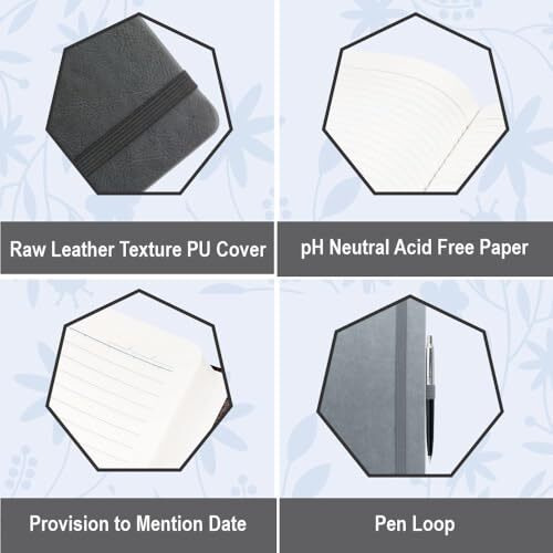 Anupam Primo A5 Ruled Journal Notebook 192 Pages 80Gsm Lined Notebook Raw Leather Pu Cover Journal For Unisex, Journal Notebook For Engineering, Notes Taking & Writing In School And Office (Black)