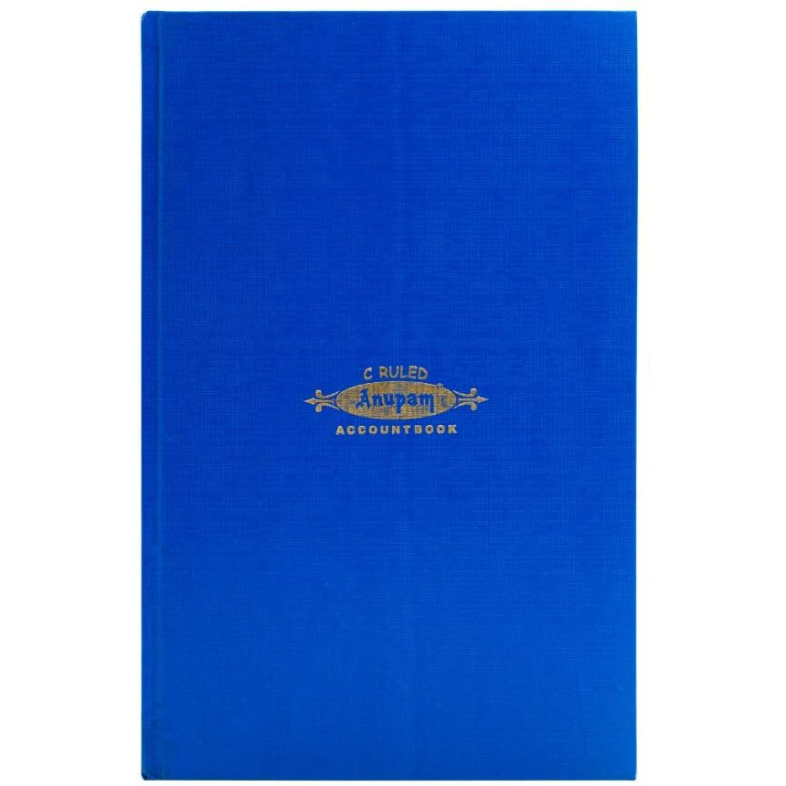 Anupam C Ruled Premium Hard Bound Full Scape Accounts Register With High Bright Green Ledger Both Side Ruled Paper For Warehouse And Factory (041, 5Qr)