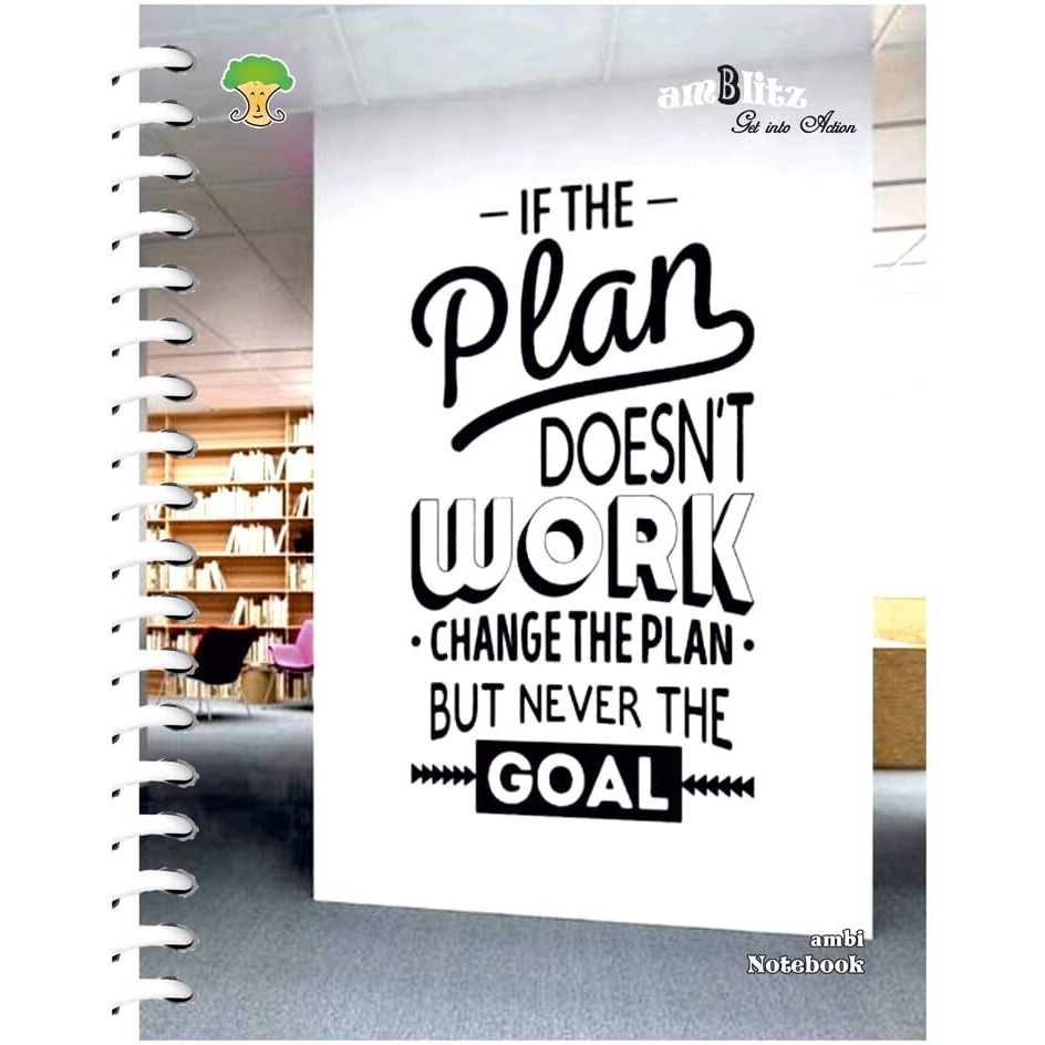 Amblitz Spiral Notebook | 18 X 24 Cm | B5 Size | School/College Students's Choice For Note Making | 70 Gsm Thick White Paper | Diary Size | Personal & Office Use | (160 Pages, Ruled Notebook)