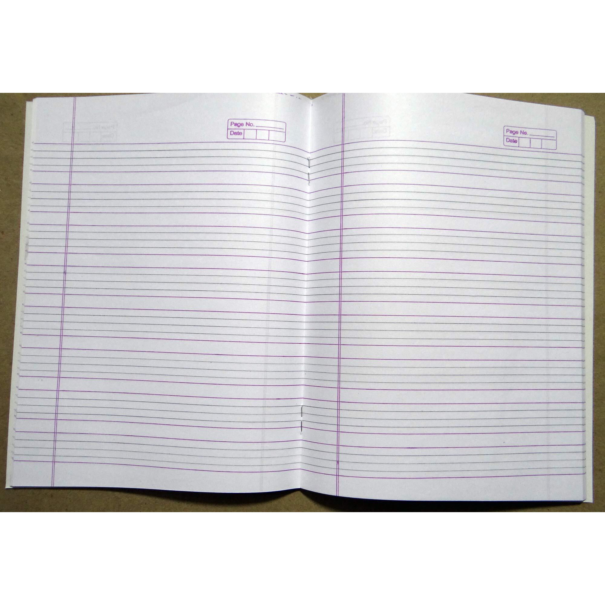 Amblitz Copy - Soft Cover Notebook - 18 * 24 Cm - 120 Pages - Combo-All Subject- Pack Of 6  Single Line, 4 Line English, Maths Boxes, 5 Line Hindi, 5 Line Hindi Practical, 3 In 1 Copy