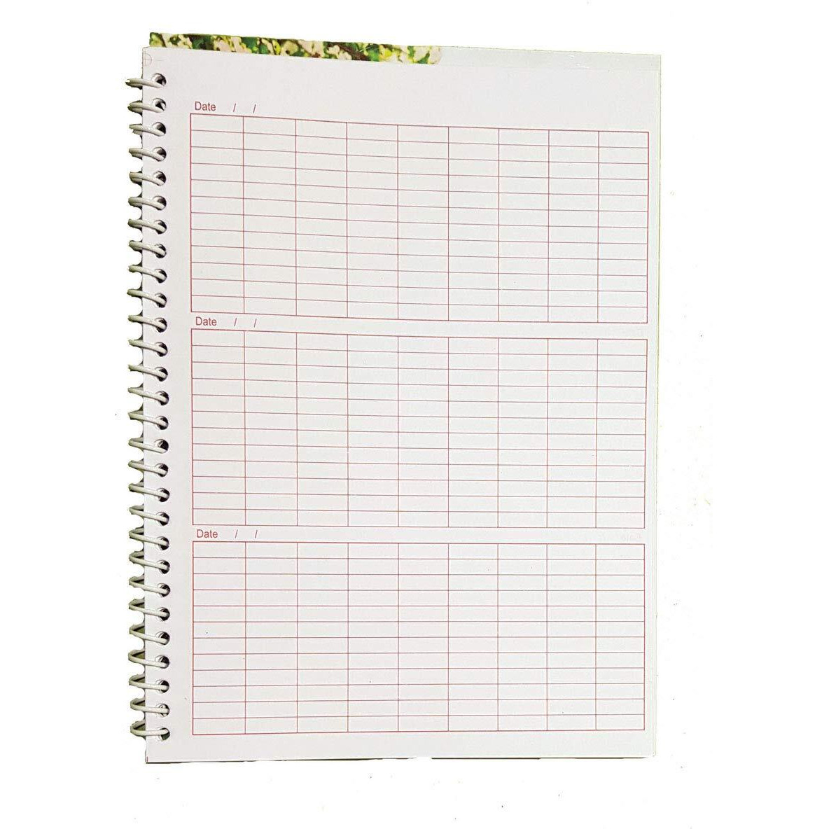 Amblitz 51,000 Ram Naam Lekhan Pustika | Pack Of 5 Notebooks | Broad Boxes | Well Organised | 185 X 240 Mm | Spiral Bound | 70 Gsm Thick Paper |