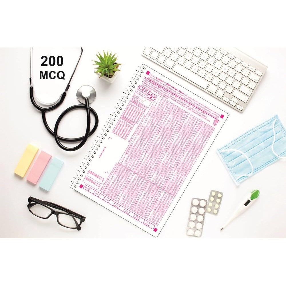 Amblitz Omr Sheet | For Neet Exam | 200 Mcq | For Practice - 50 Sheets | Pack Of 2 Spiral Notebook | Helps In Time Management |