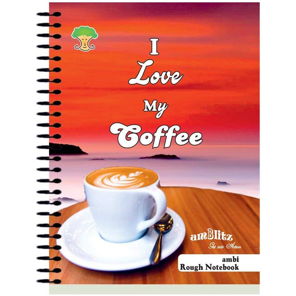 Amblitz Rough Spiral Notebook - 1000 Pages (Ruled, 205*290 Mm) Pack Of 2 Notebooks