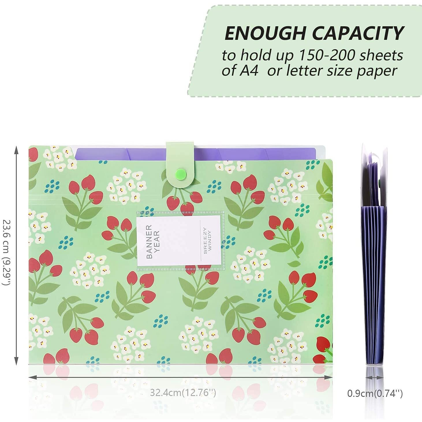 Corslet Certificate Expanding File Folders For Documents Large Size A4 Paper Holder Organizer School Office Home 1 Pc (Color As Per Availability)