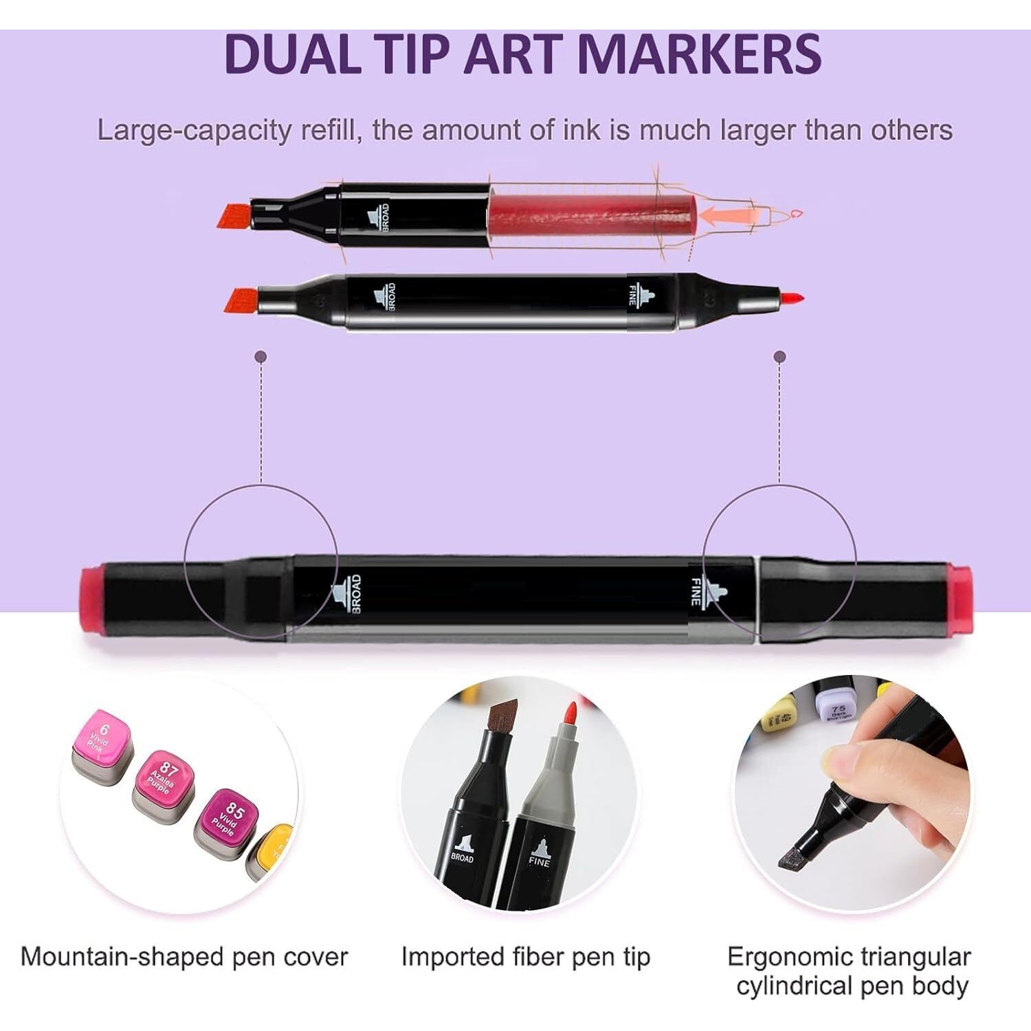 Corslet Alcohol Markers For Drawing 80 Colour Double Tipped Broad & Fine Alcohol-Based Art Marker Set For Kids Adults Coloring Illustration For Students Art Class Alcoholic Markers Set Assorted