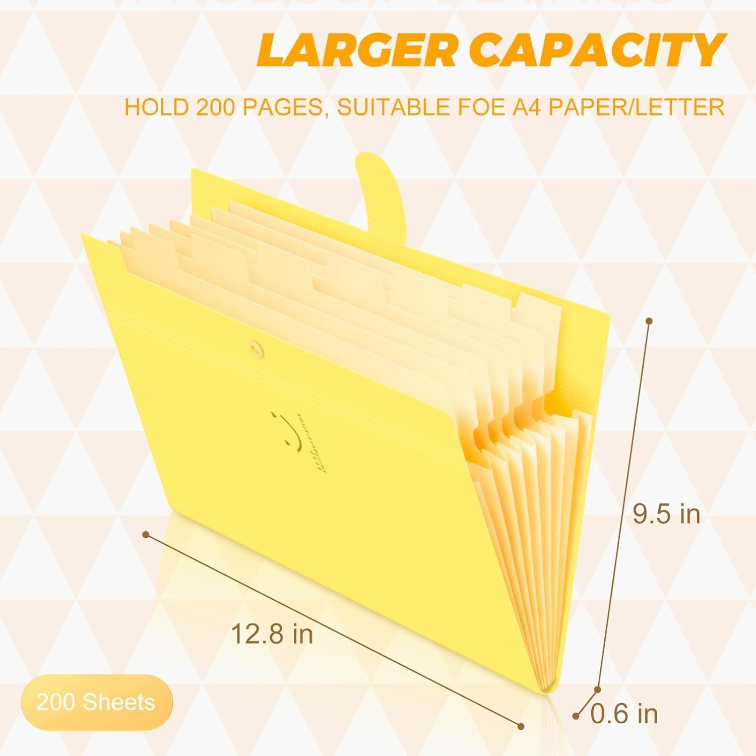 Corslet 5 Pocket Letter A4 Paper Expanding File Folder Accordion Document Folderorganizer File Folders For Documents File Organiser Files For Certificates And Documents For School Office Supplies