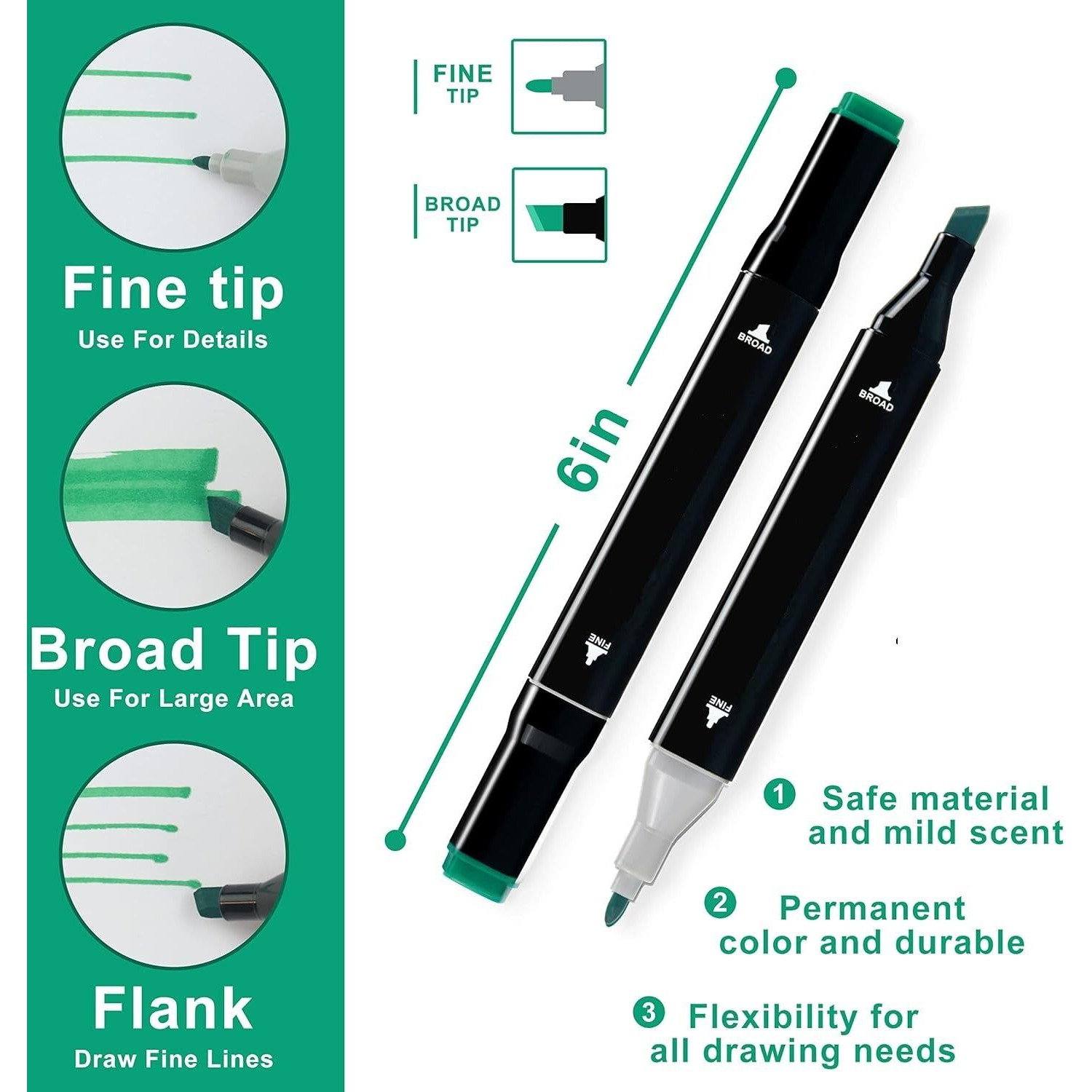 Corslet Alcohol Markers Sketch Pen Set Dual Tip Markers For Drawing 12 Color Dual Tip Art Markers Set Broad & Fine Colour Marker Set Sketch Marker Alcohol Based Drawing Marker Kids