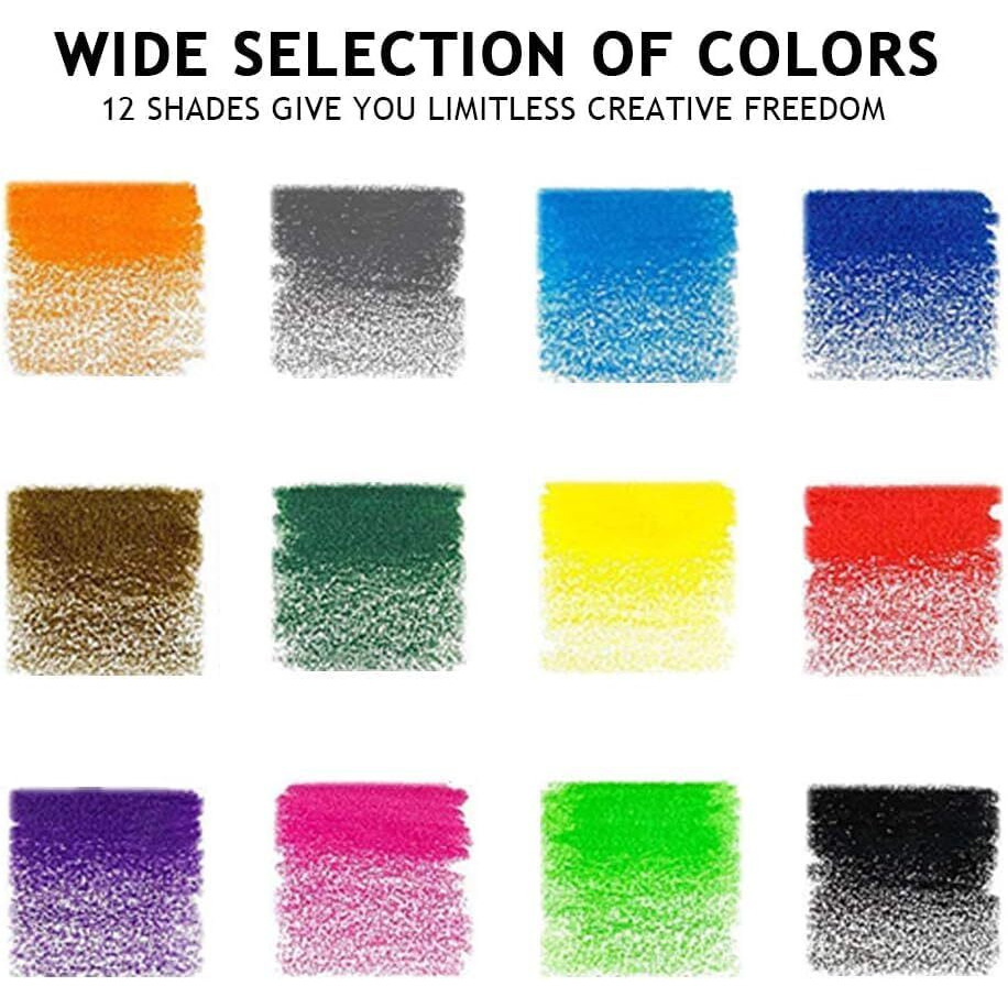 Corslet 12 Pcs Colour Pencil Set For Kids Pencil Colour Set 12 Shades Coloring Pencil Colour For Drawing Coloring & Shading Drawing Colour Pencils With Iron Box Artist Colour Pencil Set