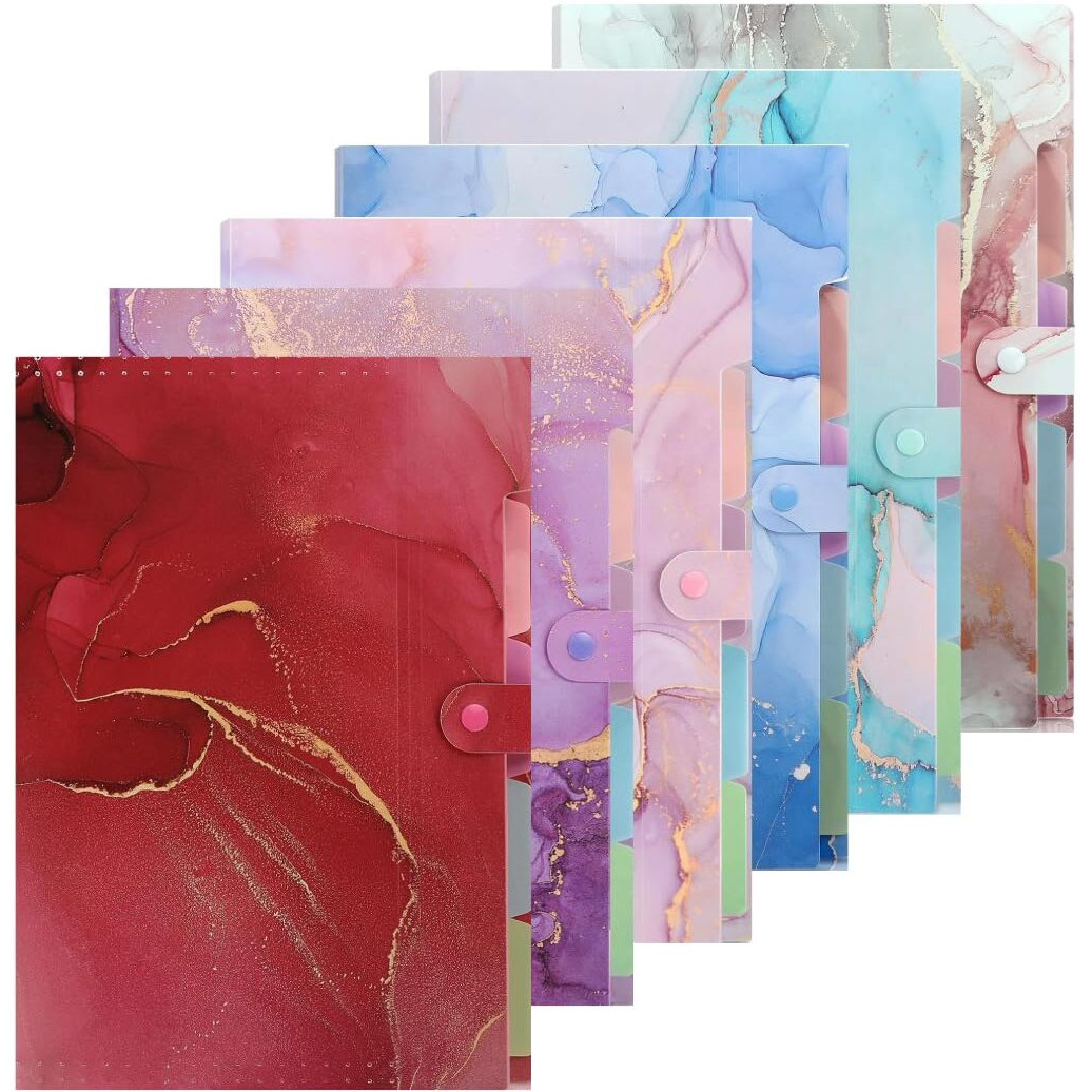 Corslet Pack Of 6 File Holder For Documents Organizer File Folder Document Bag Files For Certificates And Documents Folder For Organizing Protecting & Storing Folder File For Documents A4 Size