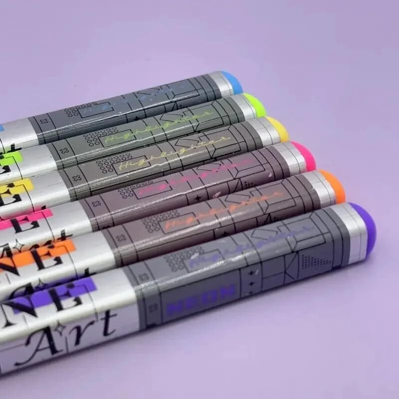 Corslet 6 Pcs Aesthetic Highlighter Pens For Study  Pastel Highlighter Marker Set For Students & Office Use  Smooth Highlighters For Notes, Journaling And Planning