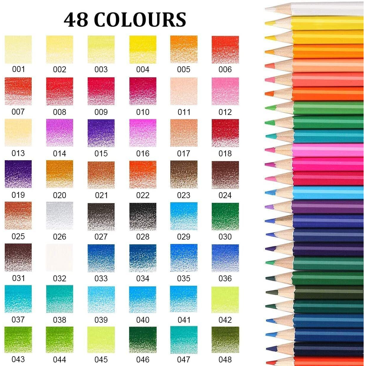 Corslet Set Of 60 Pcs Colour Pencil Set With Two Different Packs Of 48 Pc Oil-Based Pencil Colour Set & 12 Pc Color Pencils For Kids Artists Professional Colored Pencils For Drawing And Sketching