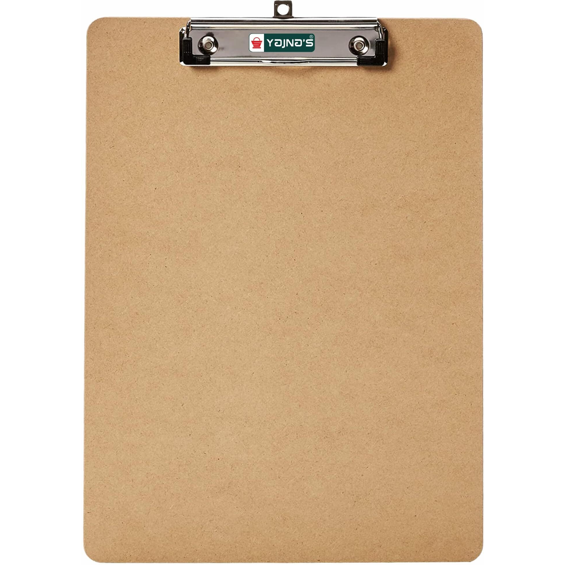 Yajnas Wooden Exam Board Exam Pad Size - 24 Cm X 34.5 Cm Hardboard Wooden Clipboard, Exam Pad For Kids, Girls, Boys, Students And Artists (Brown)