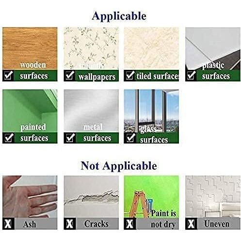 Yajnas 2X3 Feet Whiteboard Sticker For Kids, Home, School & Office, Self-Adhesive Removable, Waterproof White Board Sticker Perfect For Writing & Drawing On Smooth Surfaces - 2X3 Feet