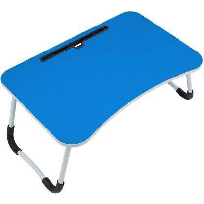 Yajnas Wooden Multipurpose Foldable Laptop Table With Cup&Tab Holder|Table Holder Study Table,Breakfast Table,Foldable And Portable Table|Color-Blue,380 Mm, 590 Mm