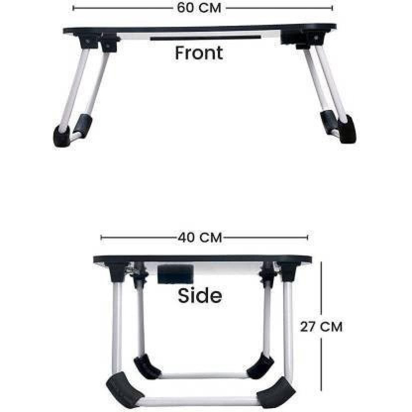 Yajnas Wooden Multipurpose Foldable Laptop Table With Cup&Tab Holder|Table Holder Study Table,Breakfast Table,Foldable And Portable Table|Color-Blue,380 Mm, 590 Mm
