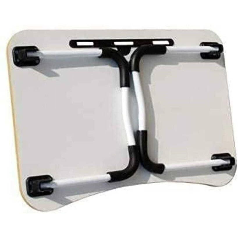 Yajnas Wooden Multipurpose Foldable Laptop Table With Cup&Tab Holder|Table Holder Study Table,Breakfast Table,Foldable And Portable Table|Color-Black Flower,380 Mm, 590 Mm