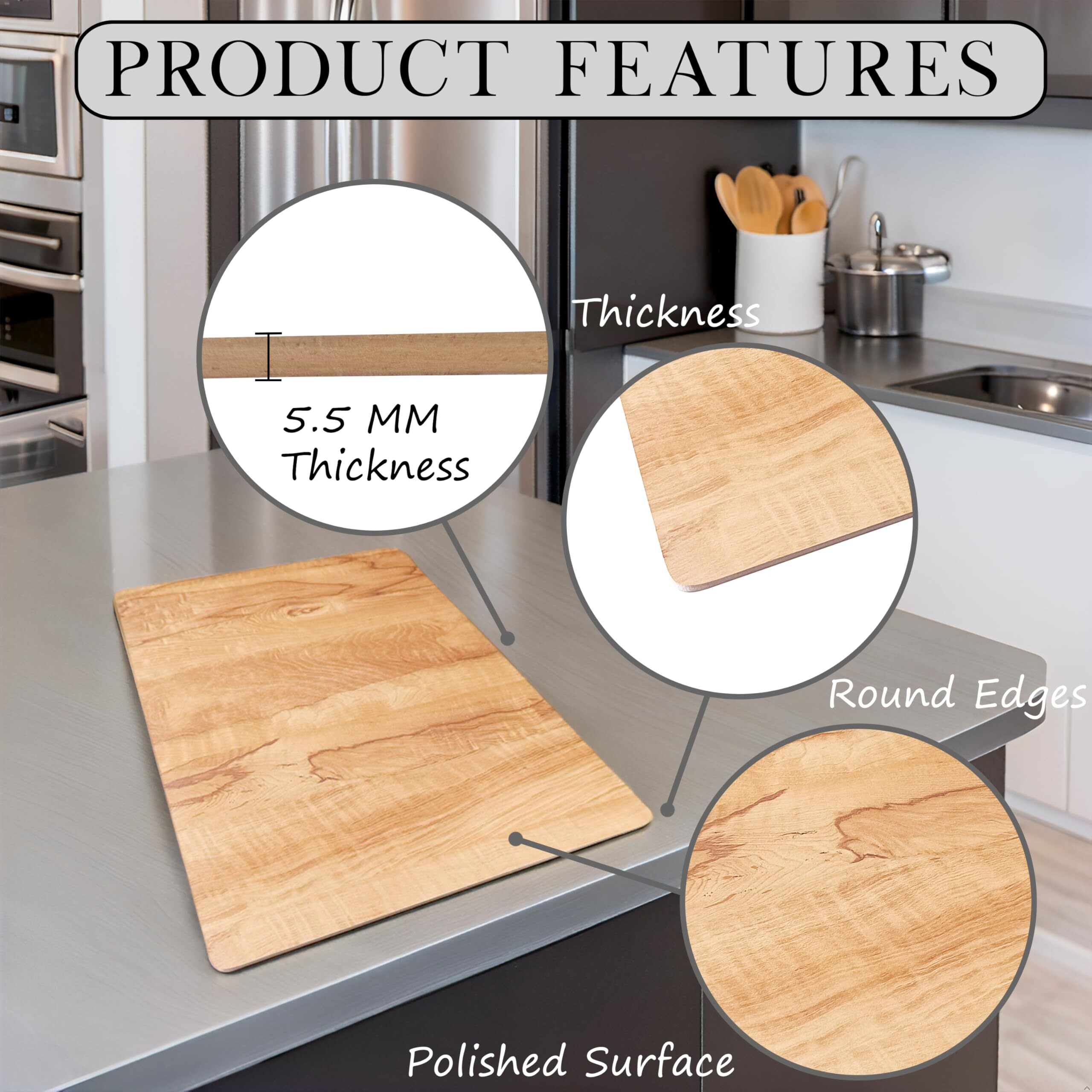 Eduway Multipurpose Wooden Lap Board & Drawing Board | Include 2 Clips For Holding Paper | Writing Pad, Study Pad For Laptop & Keyboard | Smooth Surface Plank For Artists & Students | Brown (14X19'')