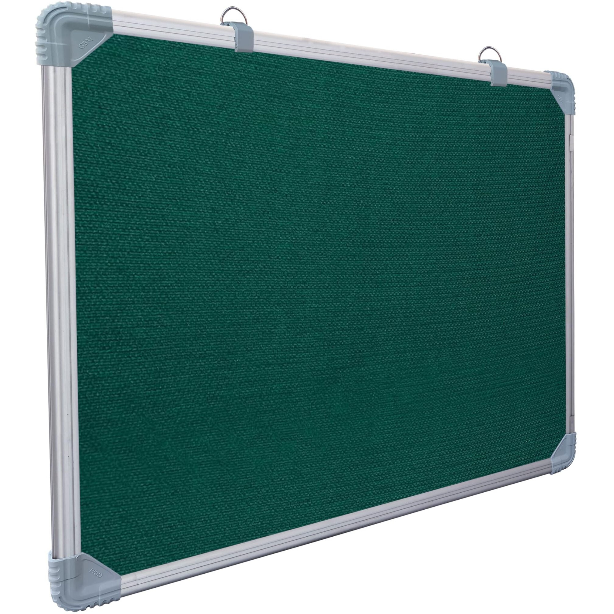 Eduway 2X2 Feet Notice Board/Pin Up Board/Bulletin Board/Display Board/Soft Board With High Resilience Foam Fabric For School, Office, Home With (30 Push-Up Pins), (Green)