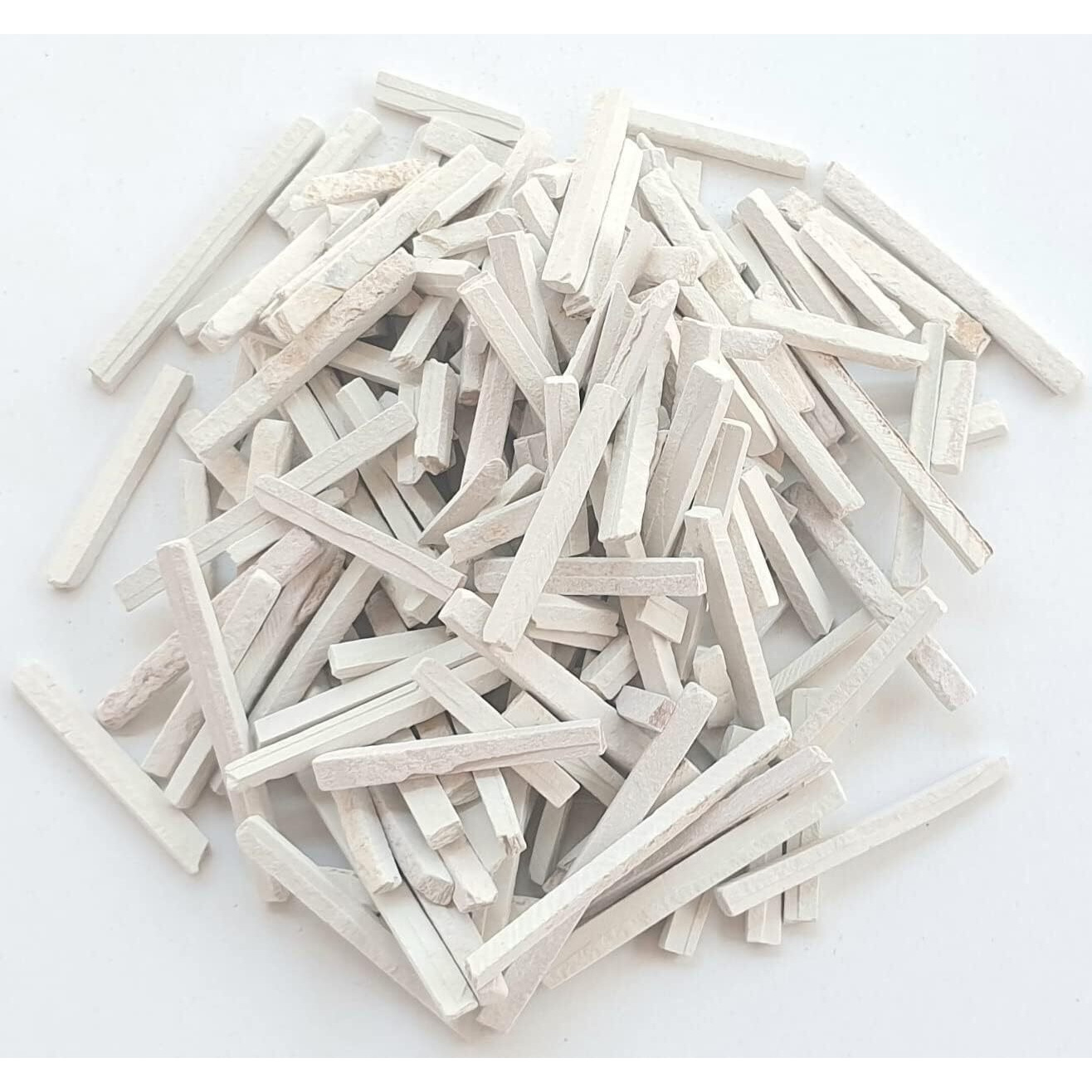 Eduway 100 Pcs Slate Chalk Pencil Bitti | Natural Organic Limestone Chalk Pencil For Writing & Creative | Non-Toxic Pure Natural Earthy Slate Bar Box For Black & Green Board | (Saleti Chalk)