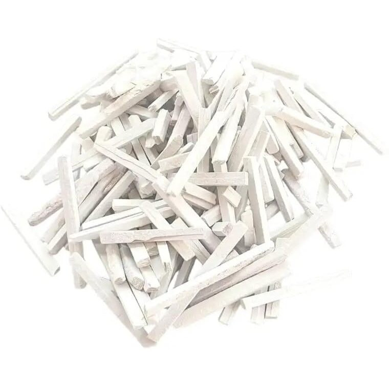 Eduway 100 Pcs Slate Chalk Pencil Bitti | Natural Organic Limestone Chalk Pencil For Writing & Creative | Non-Toxic Pure Natural Earthy Slate Bar Box For Black & Green Board | (Saleti Chalk)