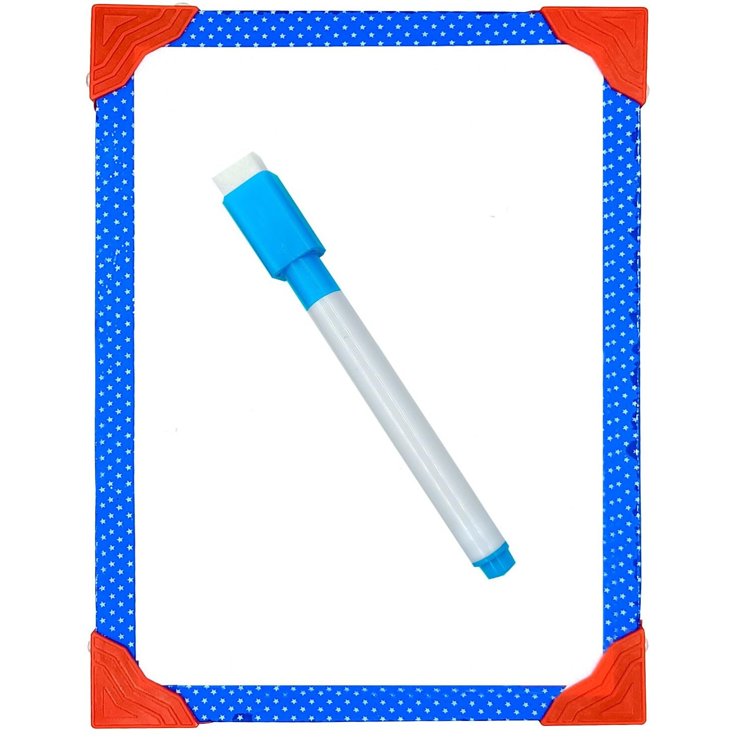 Eduway 2 In 1 Learn Write 8X11 Inch Slate With Marker For Kids | Double Sided Front For Chalk & Reverse Dry Erase Board For Marker With Pvc Corners | Early Learning For 2 Years & Above (8X11 Inch)