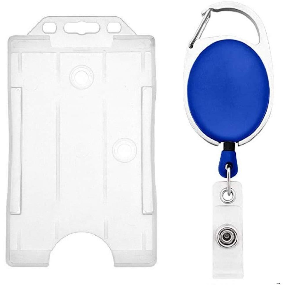 Fedus I.D. Card Retractable Holder Badge Yo Yo Clip + Card Holder Pack 1