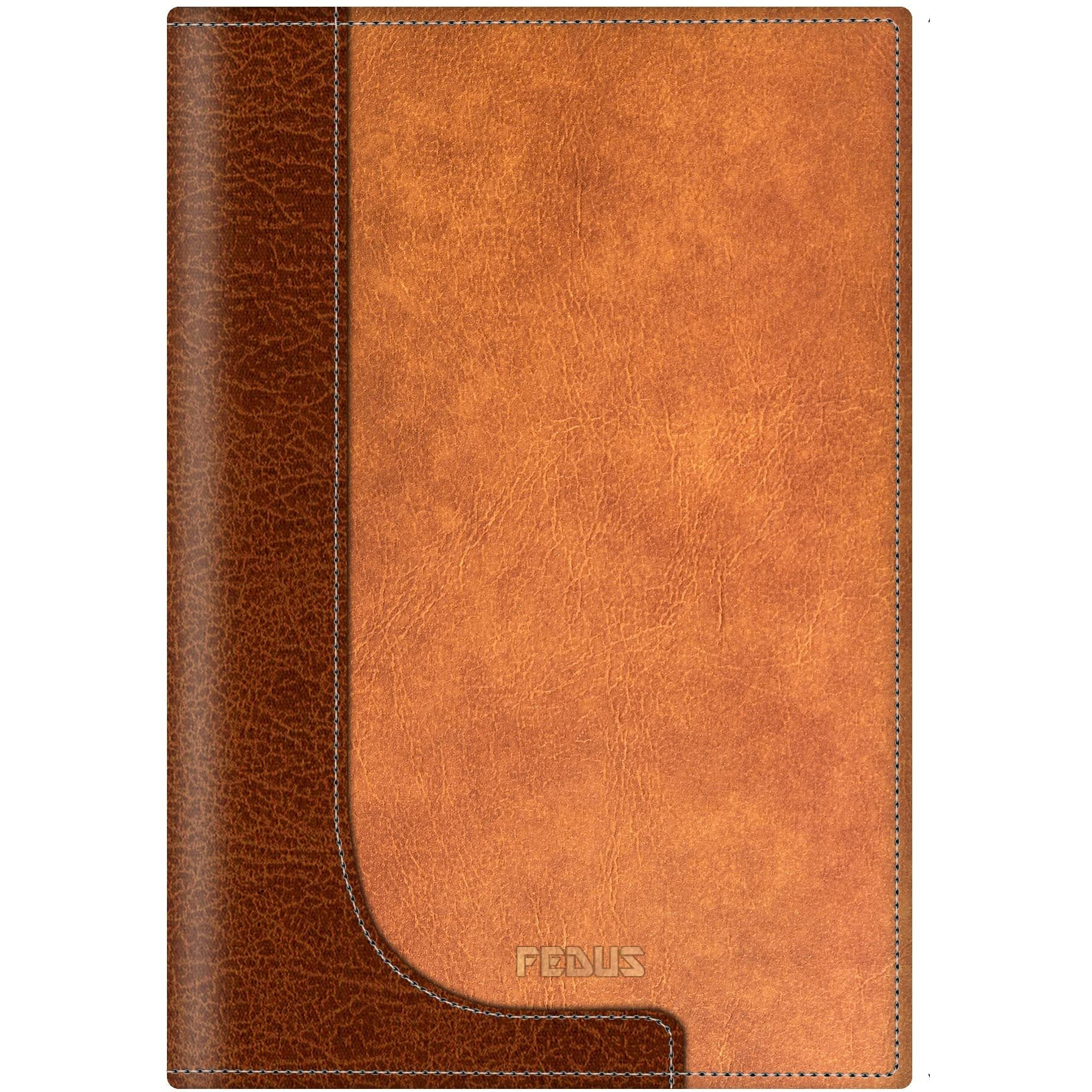 Fedus Document File Folder For Certificates, Leatherette Multipurpose Professional Folder File For Documents, Documents Holder, Document Bag, Portfolio, Executive File With 20 Leafs For Men And Women