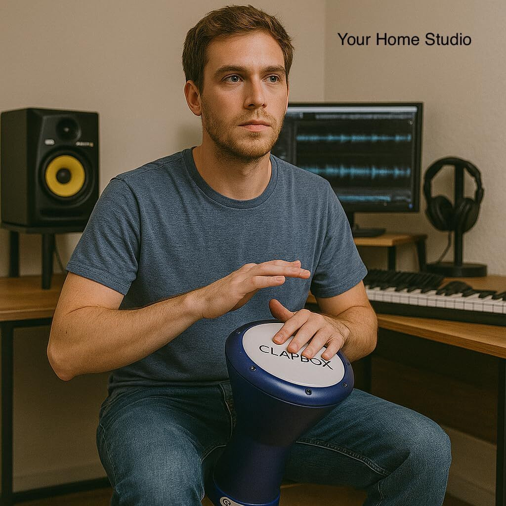 Clapbox Darbuka- Aluminium (9 Inches, Blue) Full Size