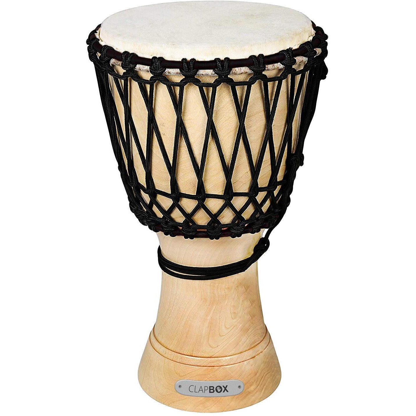 Clapbox Djembe - Mango Wood (10 Inches, Natural)