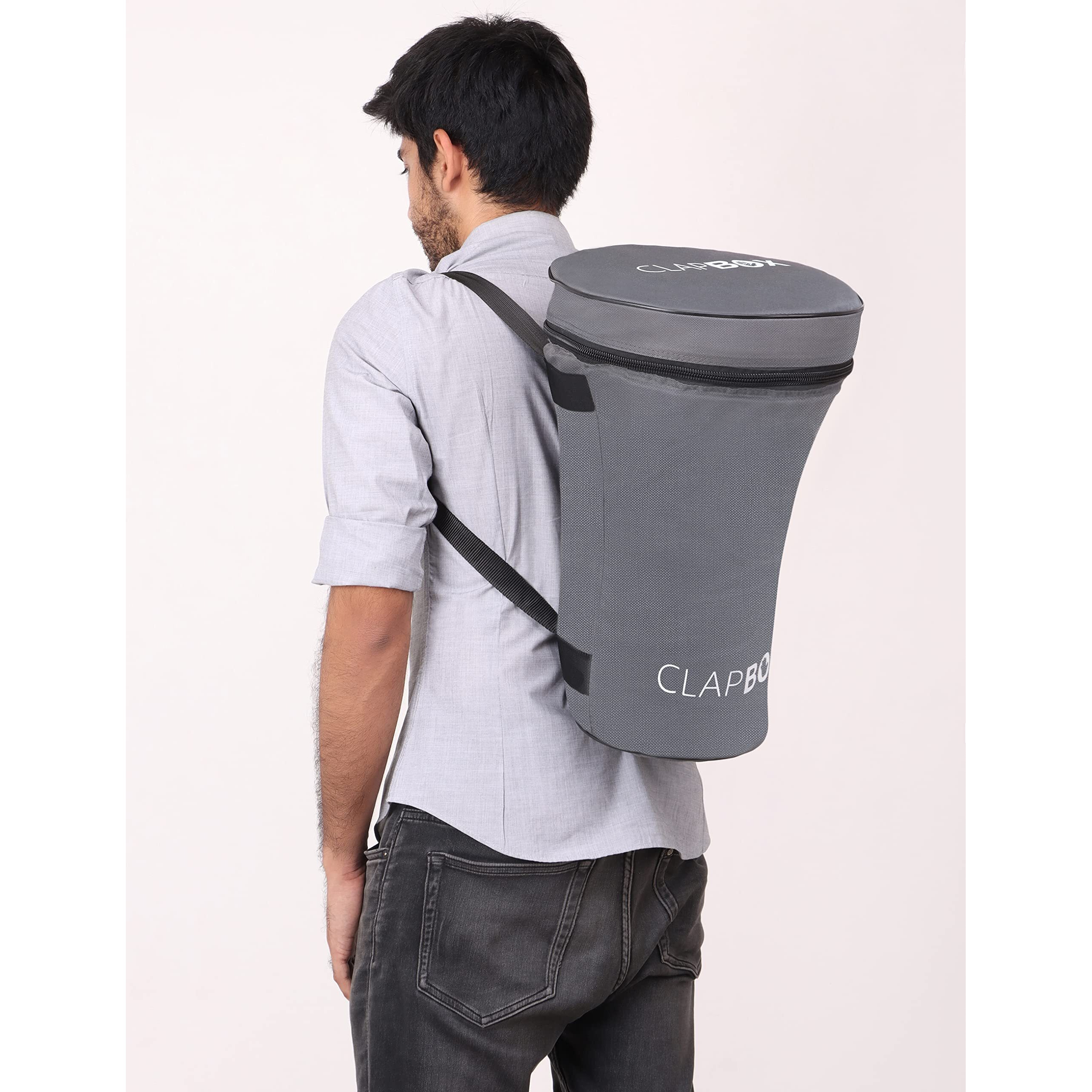 Clapbox Darbuka Bag With Shoulder Straps (Grey)
