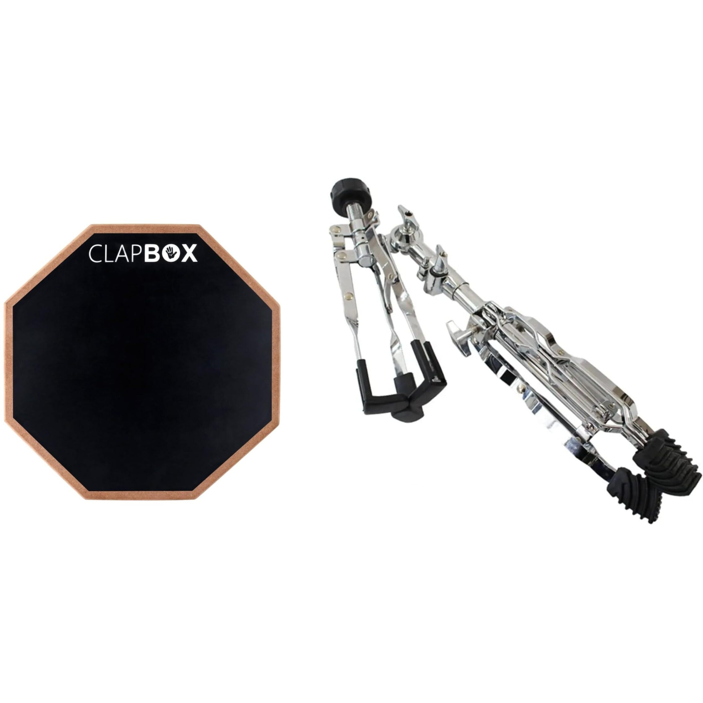 Clapbox Drum Practice Pad (12 Inches) With Stand