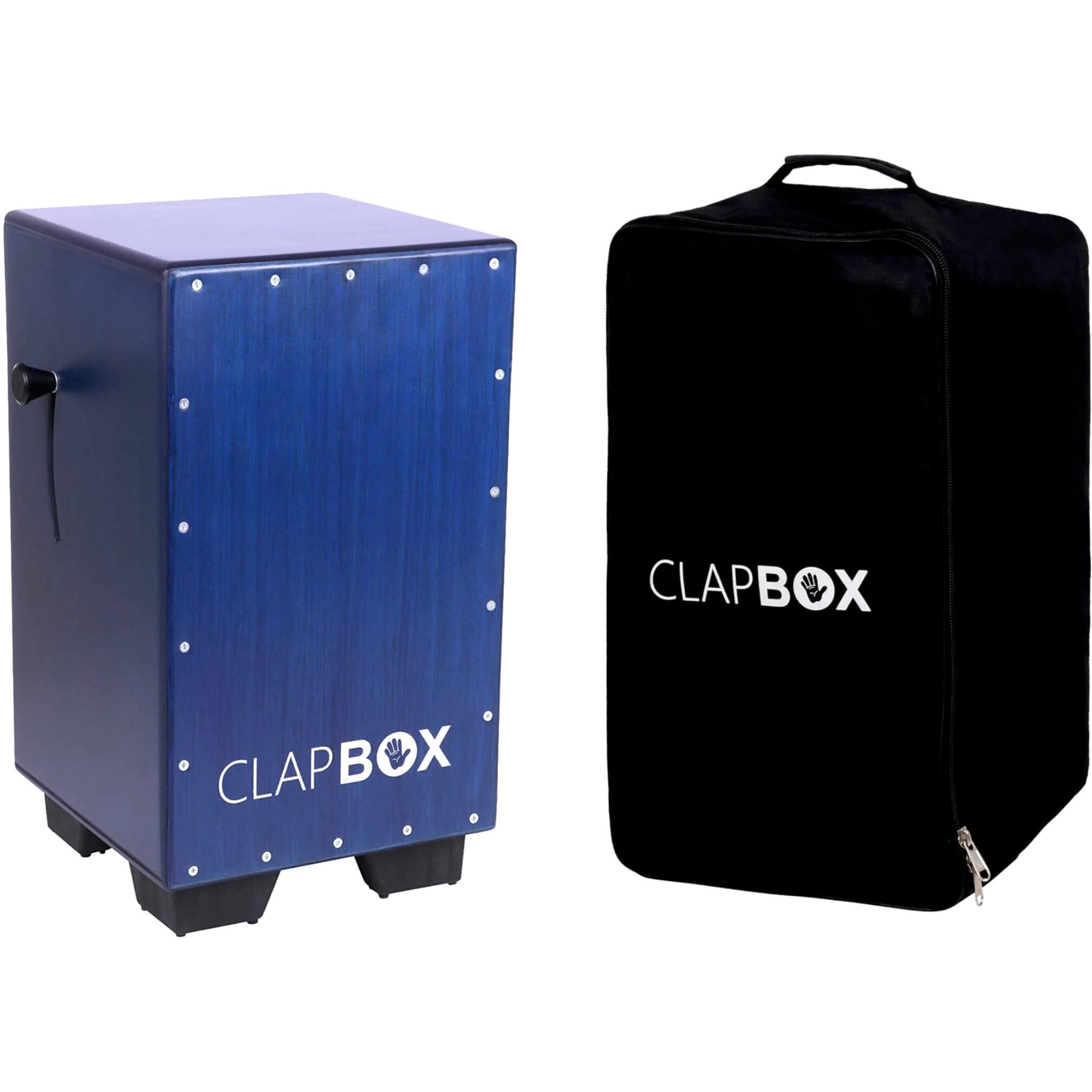 Clapbox Adjustable Snare Cajon Cb40 Blue With Bag, Birch Wood (H50 W30 L30) - 3 Internal Snare